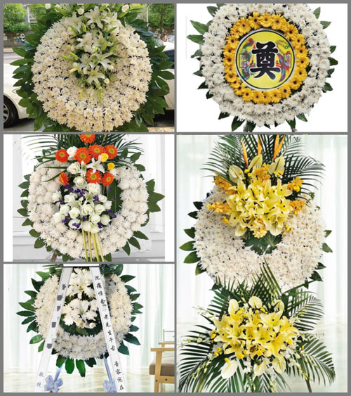 山东青岛即墨市北安街道郭庄五村花圈速递